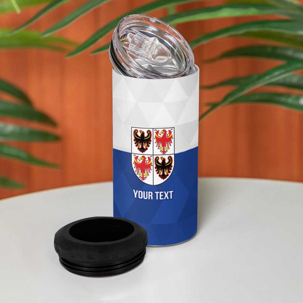 Personalized Italy Trentino-Alto Adige 4 in 1 Can Cooler Tumbler Inspiration Flags Style