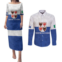 Personalized Italy Trentino-Alto Adige Couples Matching Puletasi and Long Sleeve Button Shirt Inspiration Flags Style