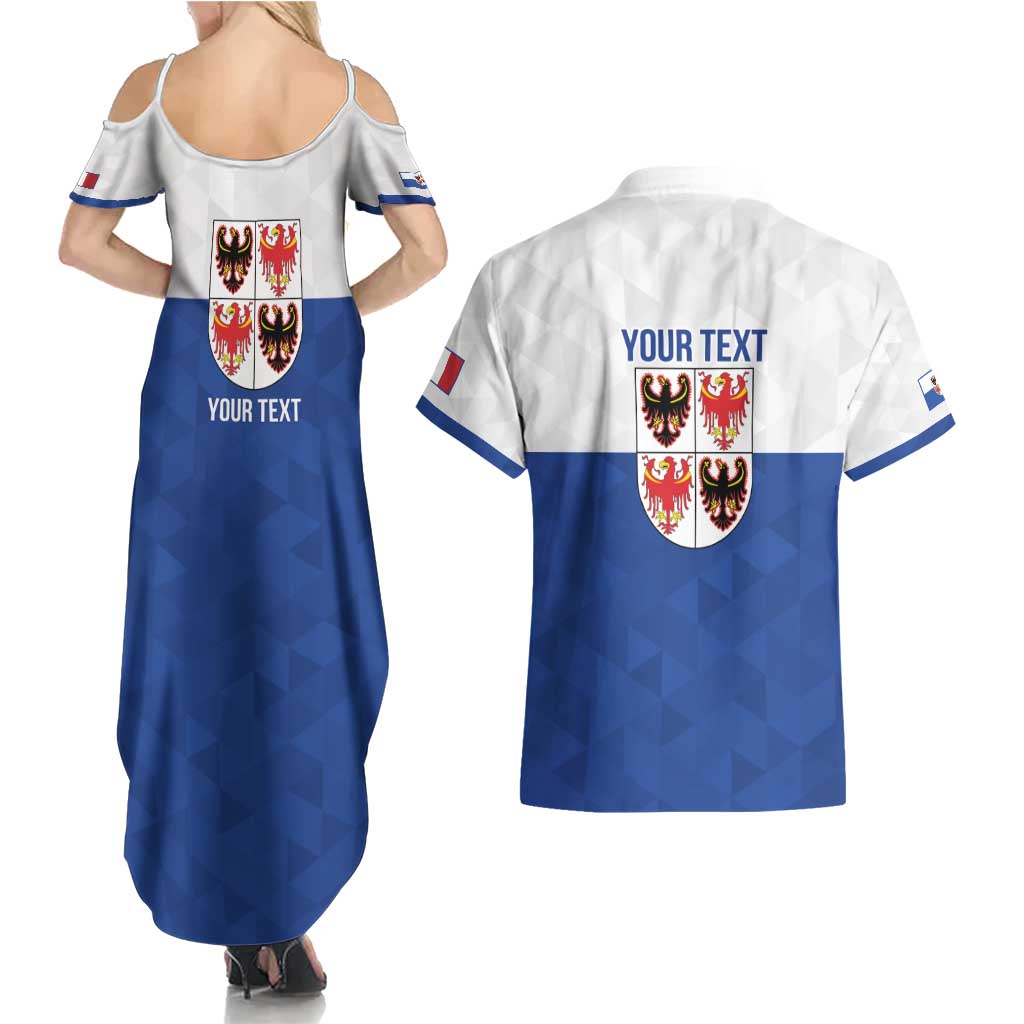 Personalized Italy Trentino-Alto Adige Couples Matching Summer Maxi Dress and Hawaiian Shirt Inspiration Flags Style