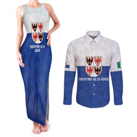 Personalized Italy Trentino-Alto Adige Couples Matching Tank Maxi Dress and Long Sleeve Button Shirt Inspiration Flags Style