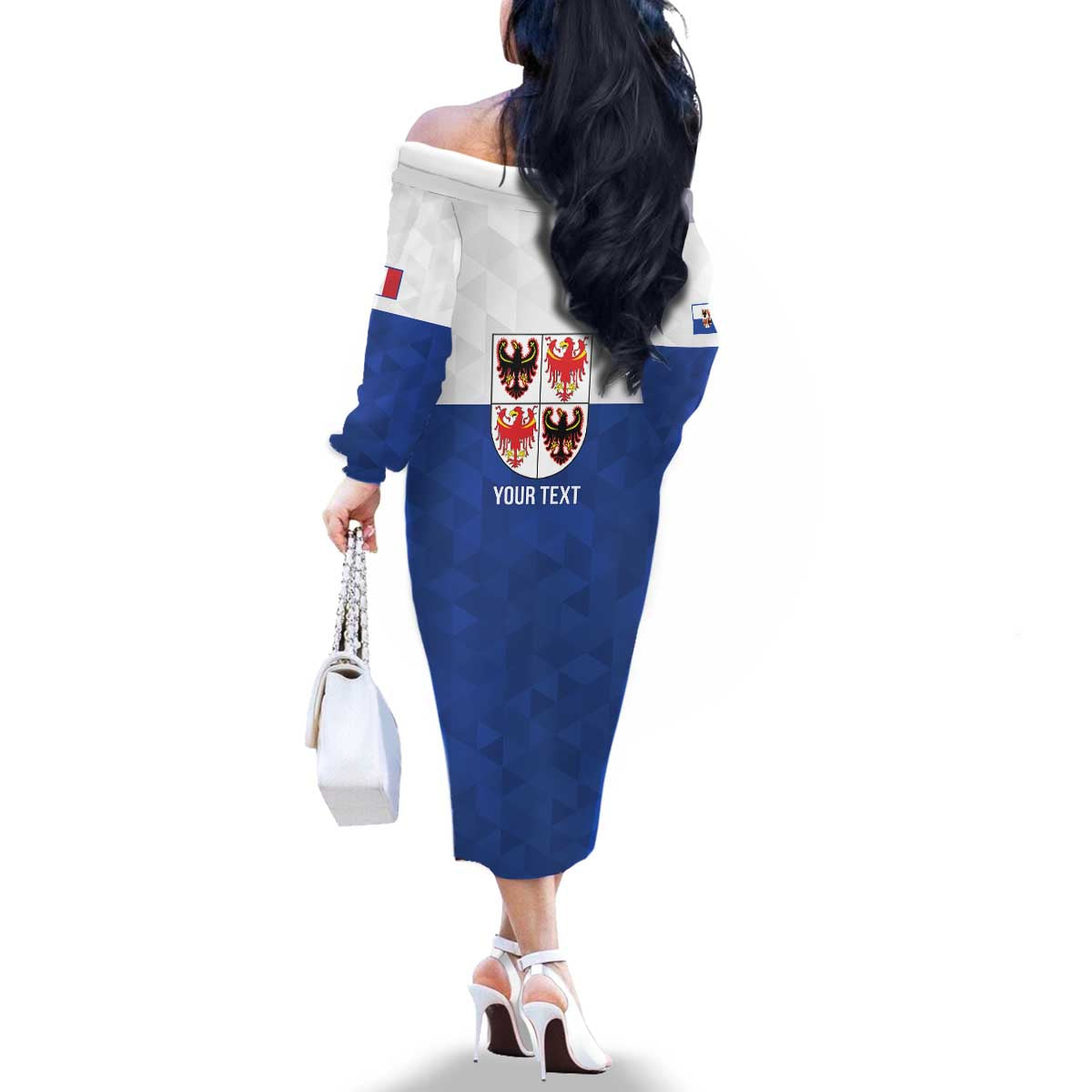 Personalized Italy Trentino-Alto Adige Family Matching Off The Shoulder Long Sleeve Dress and Hawaiian Shirt Inspiration Flags Style