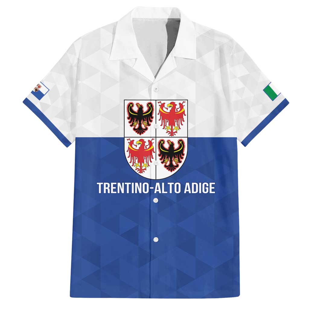 Personalized Italy Trentino-Alto Adige Family Matching Off Shoulder Short Dress and Hawaiian Shirt Inspiration Flags Style