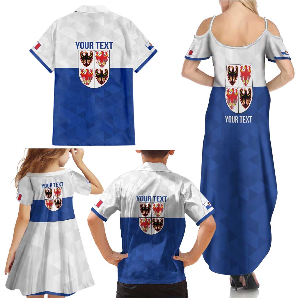 Personalized Italy Trentino-Alto Adige Family Matching Summer Maxi Dress and Hawaiian Shirt Inspiration Flags Style