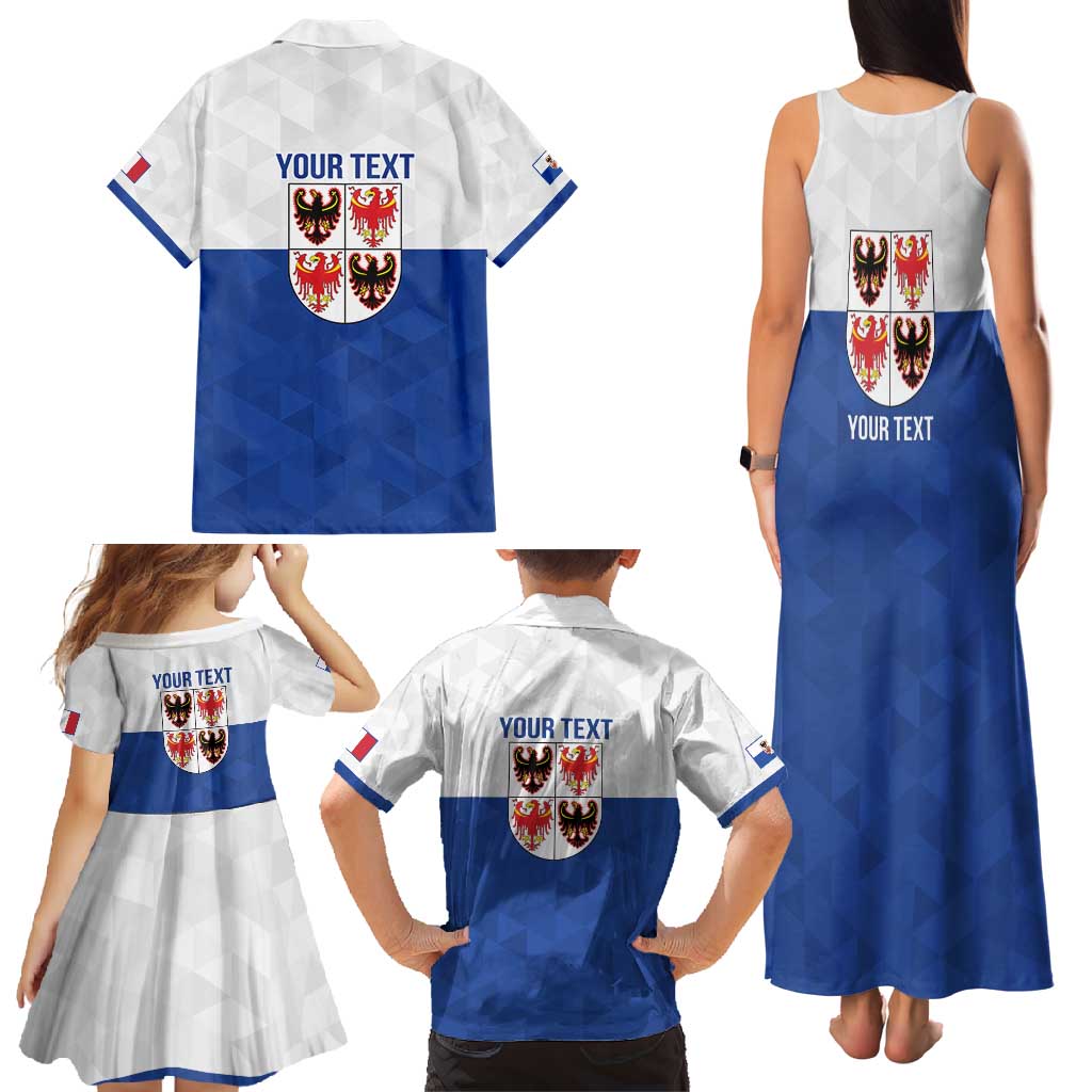 Personalized Italy Trentino-Alto Adige Family Matching Tank Maxi Dress and Hawaiian Shirt Inspiration Flags Style