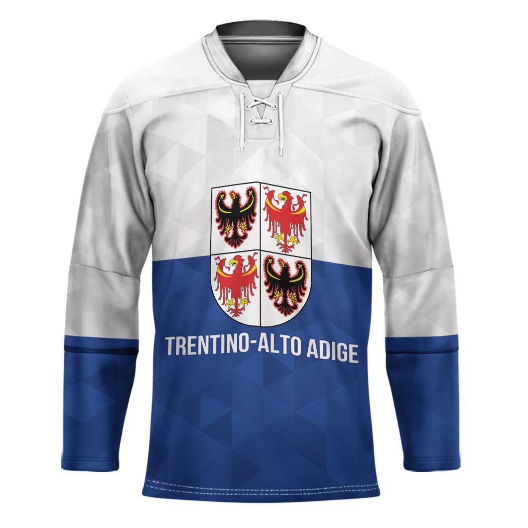 Personalized Italy Trentino-Alto Adige Hockey Jersey Inspiration Flags Style - Wonder Print Shop