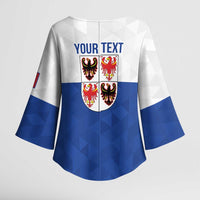Personalized Italy Trentino-Alto Adige Kimono Sleeve Blouse Inspiration Flags Style - Wonder Print Shop