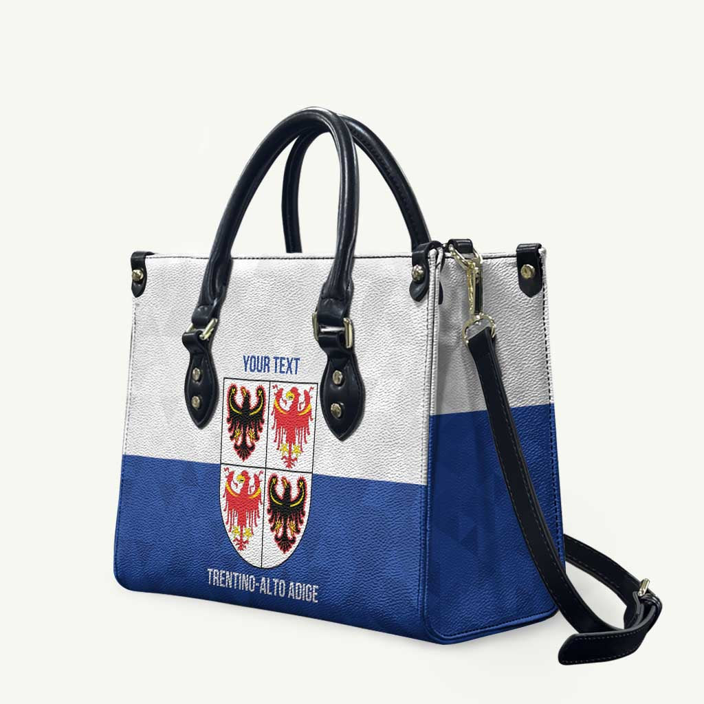 Personalized Italy Trentino-Alto Adige Leather Bag Inspiration Flags Style - Wonder Print Shop