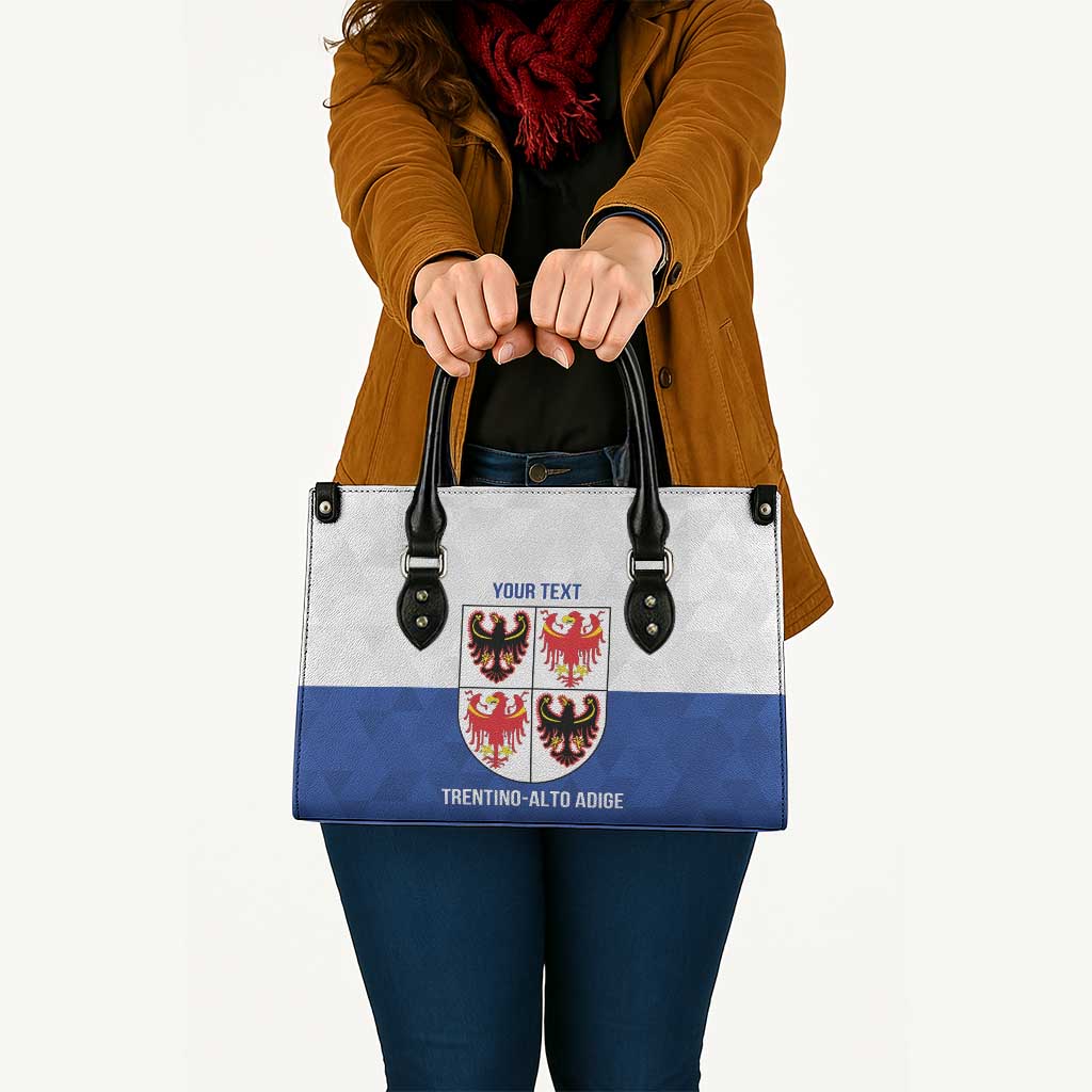 Personalized Italy Trentino-Alto Adige Leather Bag Inspiration Flags Style - Wonder Print Shop