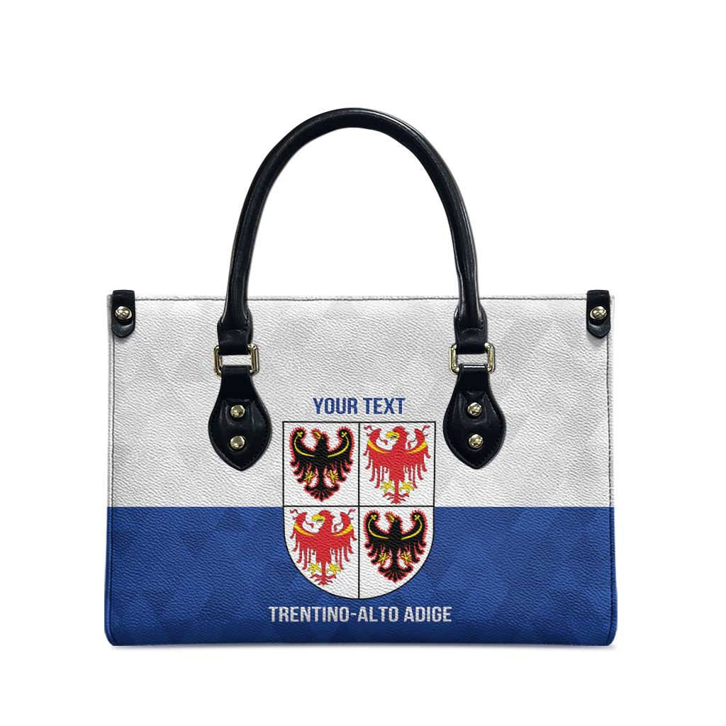 Personalized Italy Trentino-Alto Adige Leather Bag Inspiration Flags Style - Wonder Print Shop