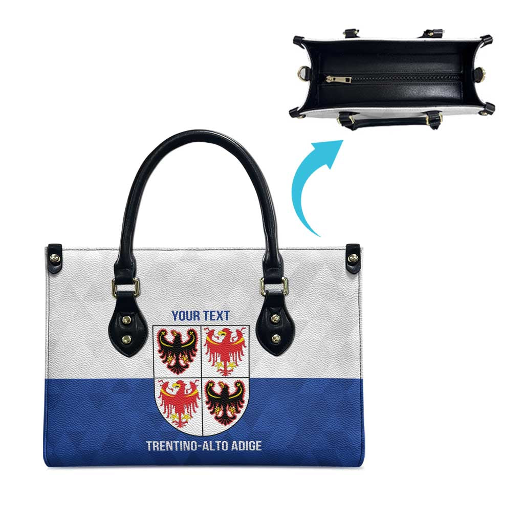Personalized Italy Trentino-Alto Adige Leather Bag Inspiration Flags Style - Wonder Print Shop