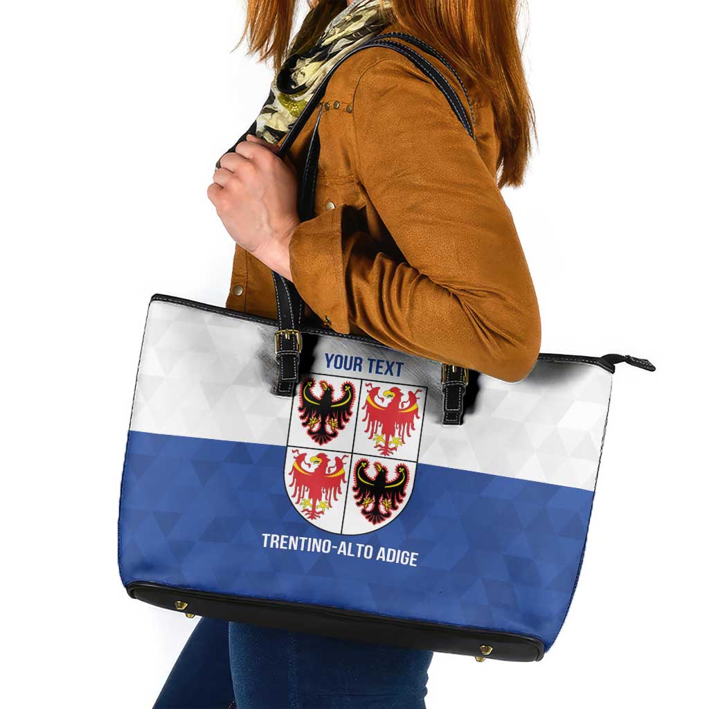 Personalized Italy Trentino-Alto Adige Leather Tote Bag Inspiration Flags Style