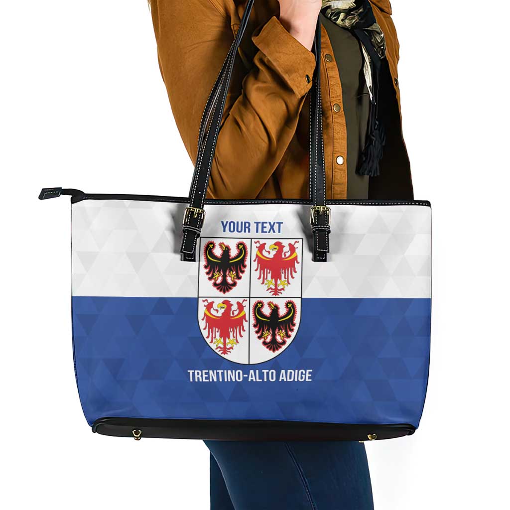 Personalized Italy Trentino-Alto Adige Leather Tote Bag Inspiration Flags Style
