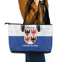 Personalized Italy Trentino-Alto Adige Leather Tote Bag Inspiration Flags Style