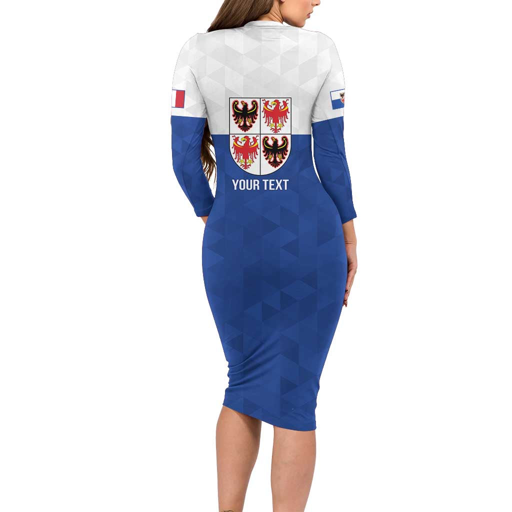 Personalized Italy Trentino-Alto Adige Long Sleeve Bodycon Dress Inspiration Flags Style