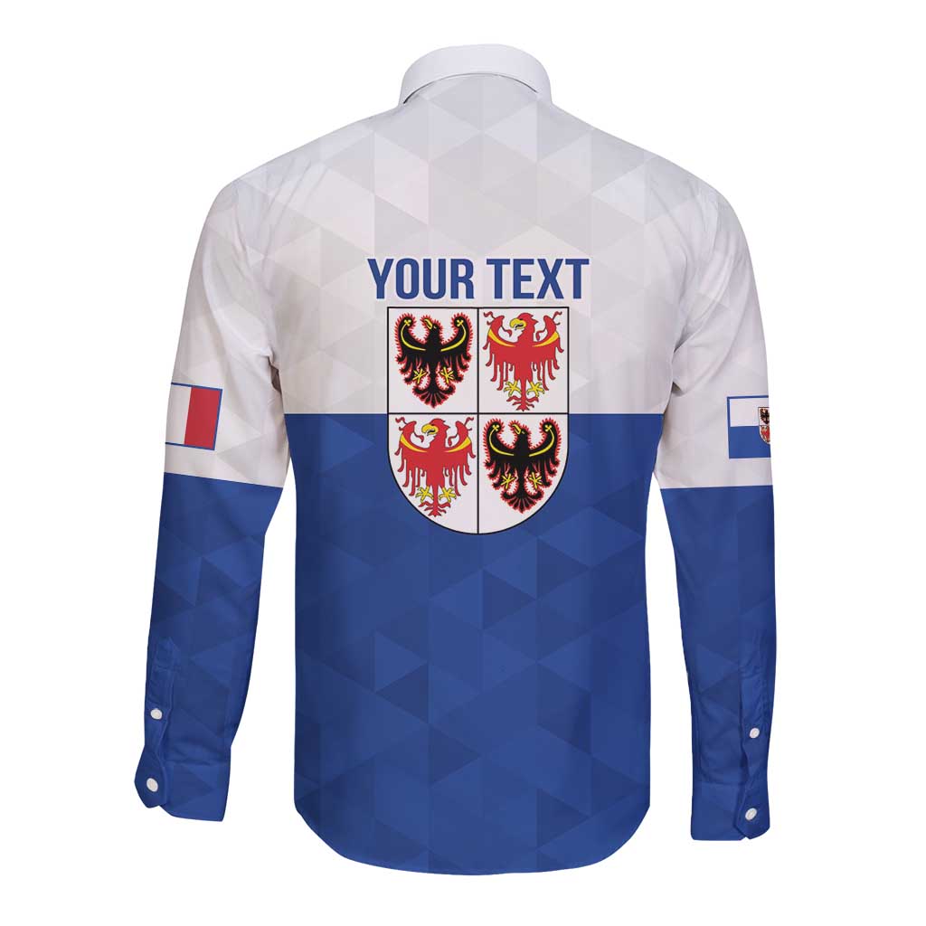 Personalized Italy Trentino-Alto Adige Long Sleeve Button Shirt Inspiration Flags Style