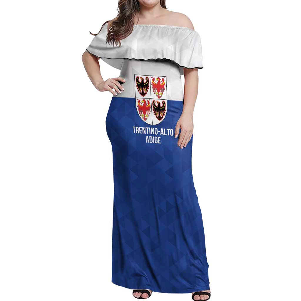 Personalized Italy Trentino-Alto Adige Off Shoulder Maxi Dress Inspiration Flags Style