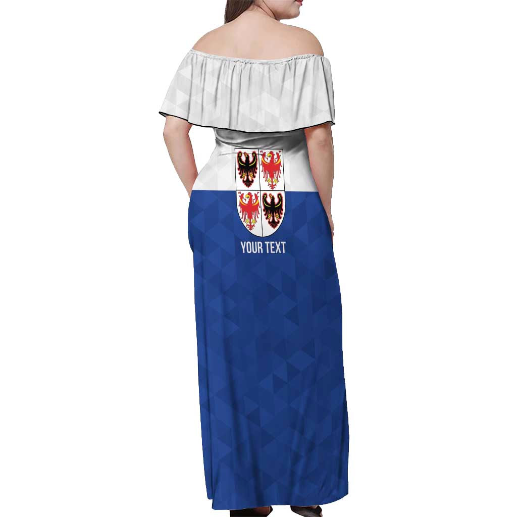 Personalized Italy Trentino-Alto Adige Off Shoulder Maxi Dress Inspiration Flags Style