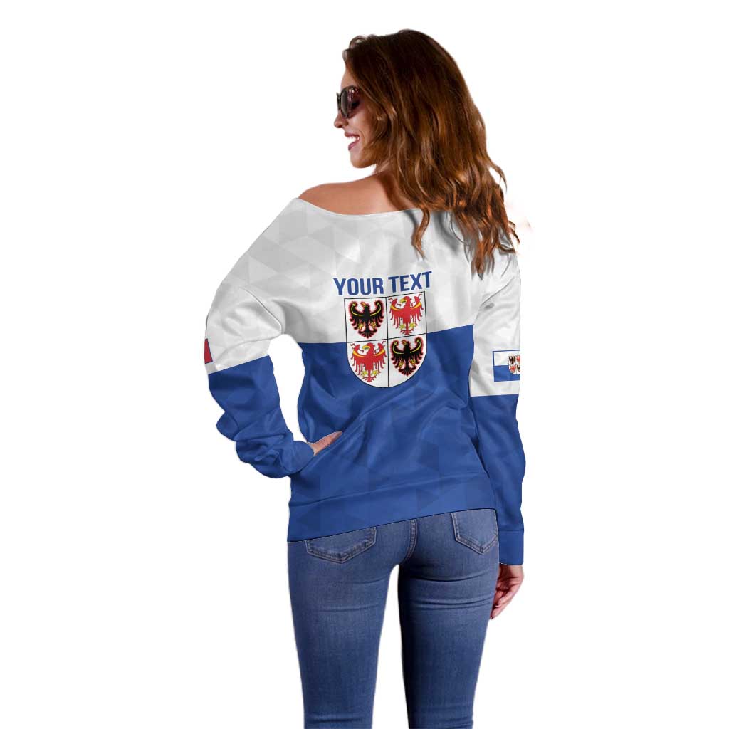 Personalized Italy Trentino-Alto Adige Off Shoulder Sweater Inspiration Flags Style