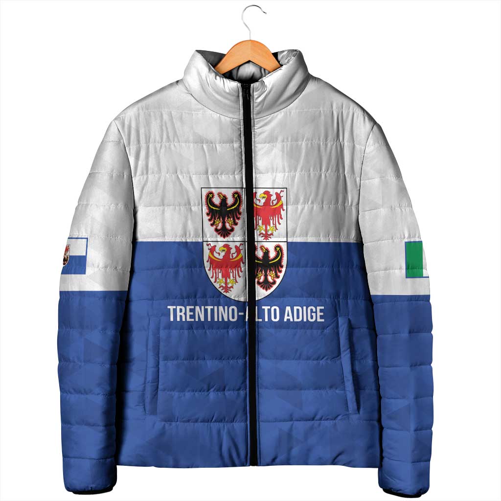 Personalized Italy Trentino-Alto Adige Padded Jacket Inspiration Flags Style - Wonder Print Shop