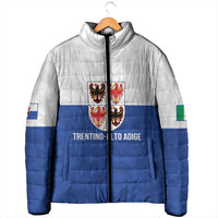 Personalized Italy Trentino-Alto Adige Padded Jacket Inspiration Flags Style - Wonder Print Shop