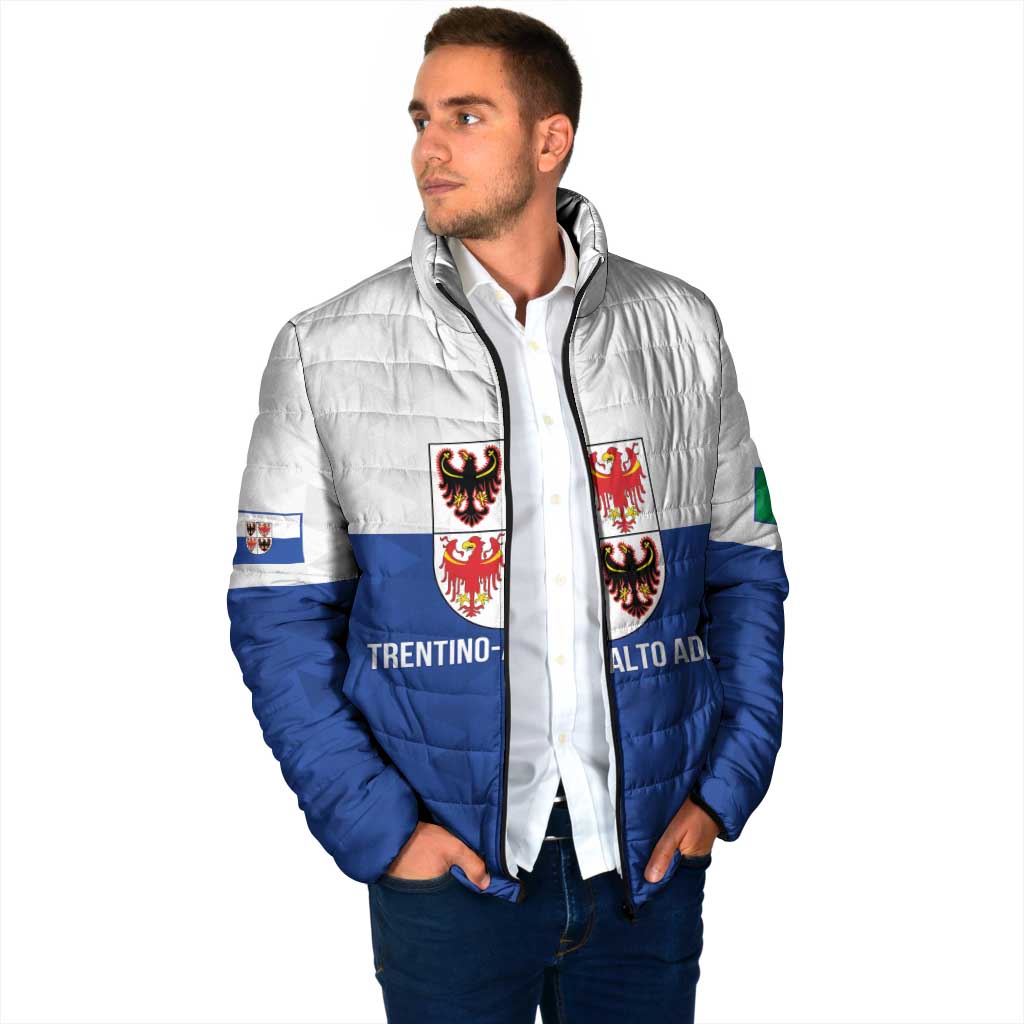 Personalized Italy Trentino-Alto Adige Padded Jacket Inspiration Flags Style - Wonder Print Shop