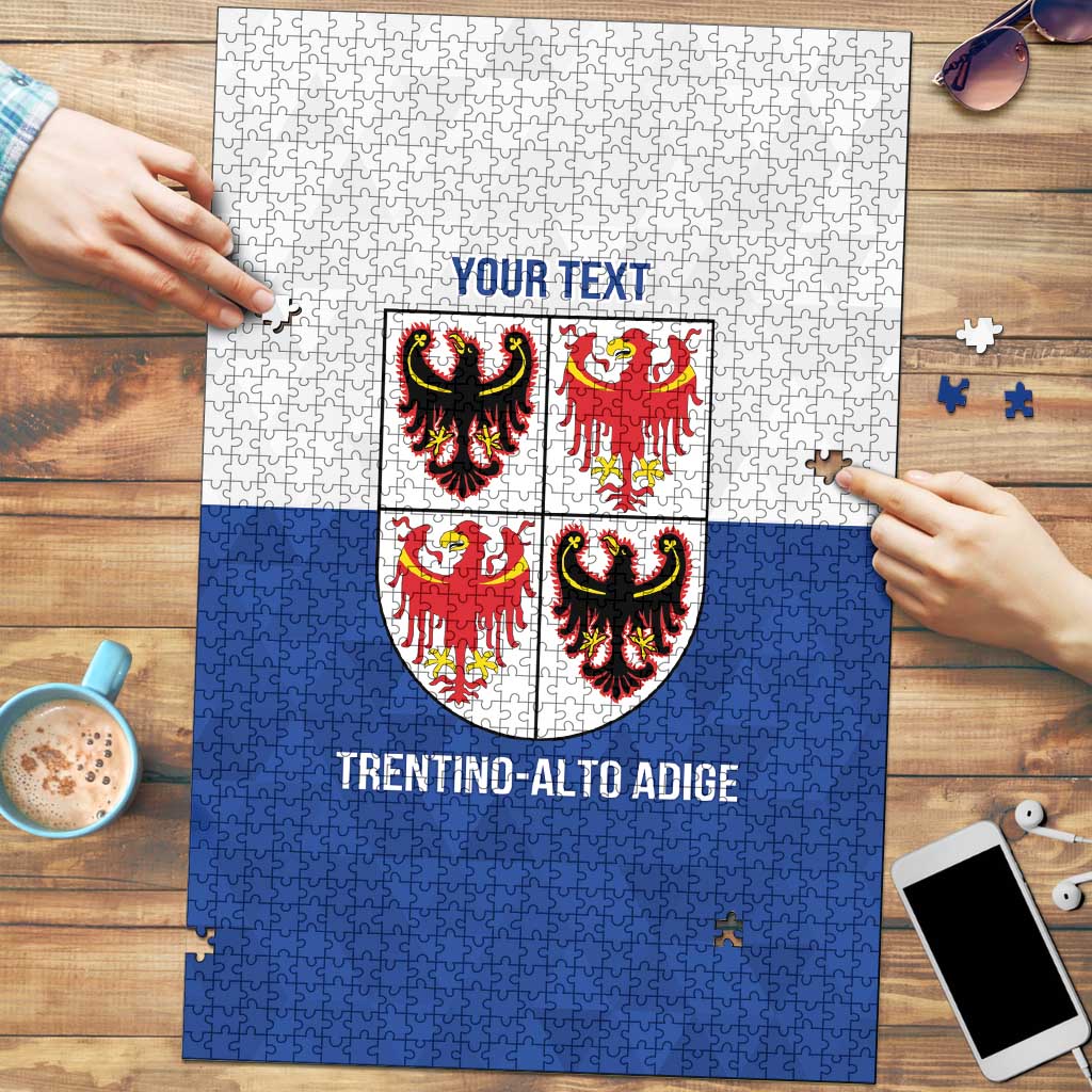 Personalized Italy Trentino-Alto Adige Puzzle Inspiration Flags Style - Wonder Print Shop