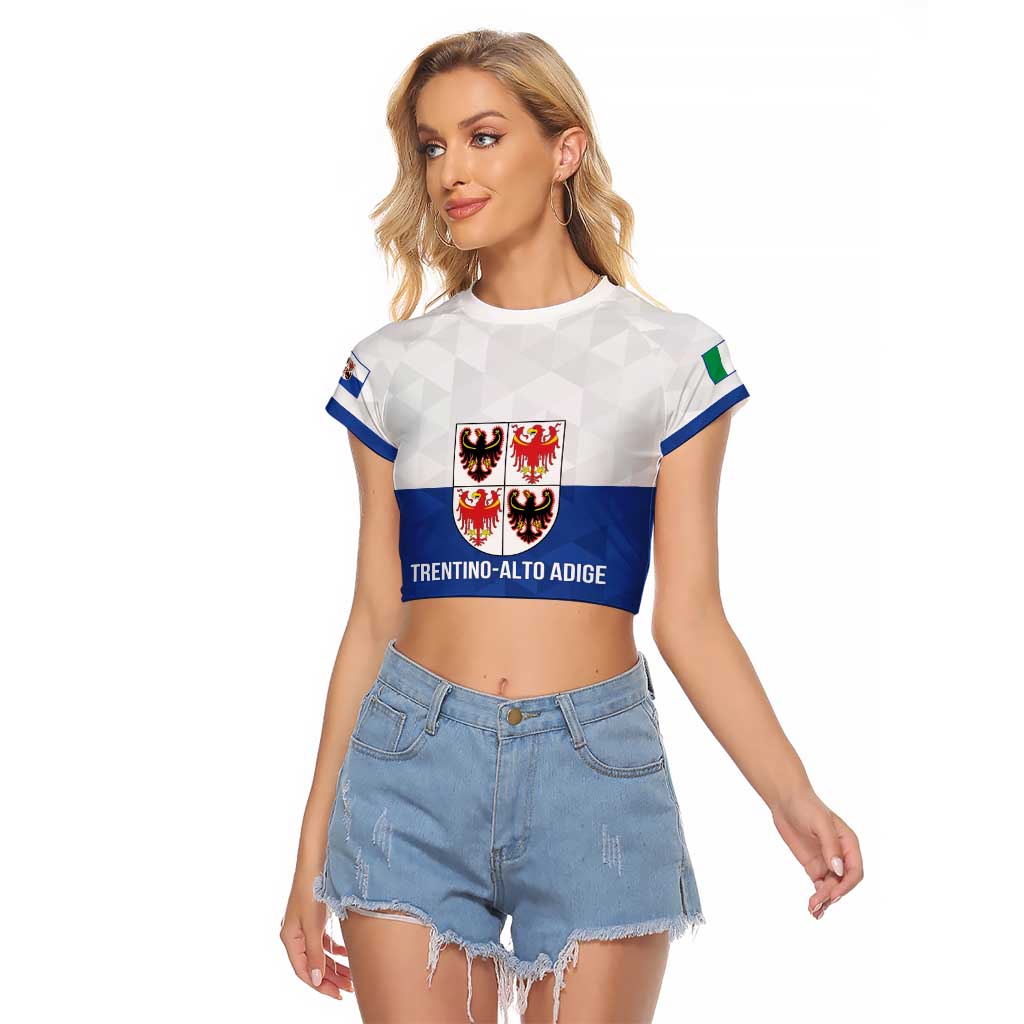 Personalized Italy Trentino-Alto Adige Raglan Cropped T Shirt Inspiration Flags Style