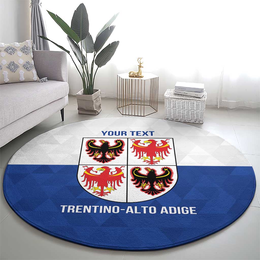 Personalized Italy Trentino-Alto Adige Round Carpet Inspiration Flags Style