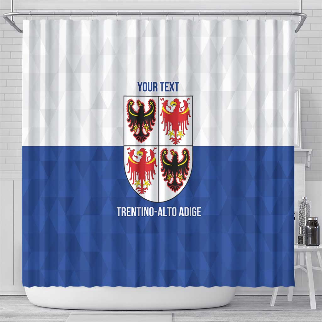 Personalized Italy Trentino-Alto Adige Shower Curtain Inspiration Flags Style