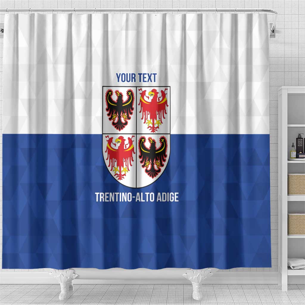 Personalized Italy Trentino-Alto Adige Shower Curtain Inspiration Flags Style