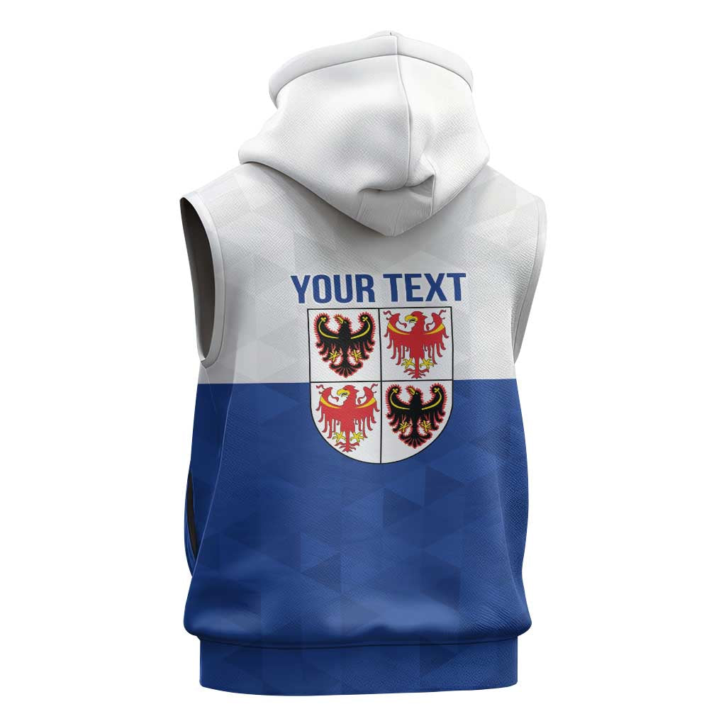 Personalized Italy Trentino-Alto Adige Sleeveless Hoodie Inspiration Flags Style - Wonder Print Shop