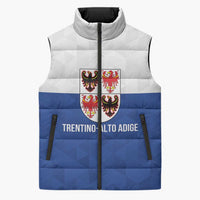 Personalized Italy Trentino-Alto Adige Sleeveless Puffer Jacket Inspiration Flags Style - Wonder Print Shop