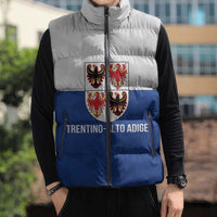 Personalized Italy Trentino-Alto Adige Sleeveless Puffer Jacket Inspiration Flags Style - Wonder Print Shop