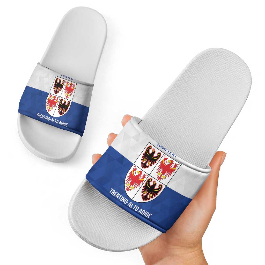 Personalized Italy Trentino-Alto Adige Slide Sandals Inspiration Flags Style - Wonder Print Shop