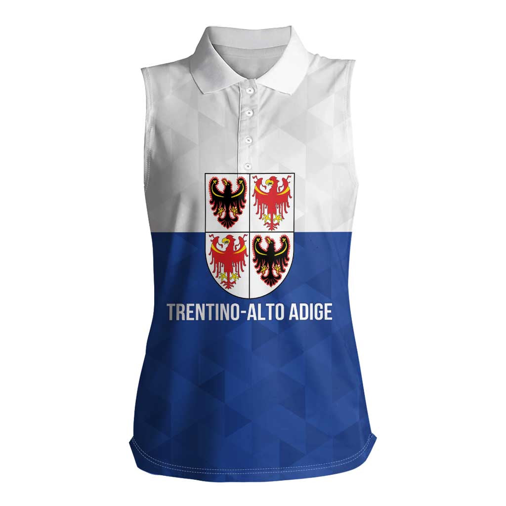 Personalized Italy Trentino-Alto Adige Women Sleeveless Polo Shirt Inspiration Flags Style