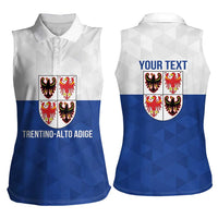 Personalized Italy Trentino-Alto Adige Women Sleeveless Polo Shirt Inspiration Flags Style