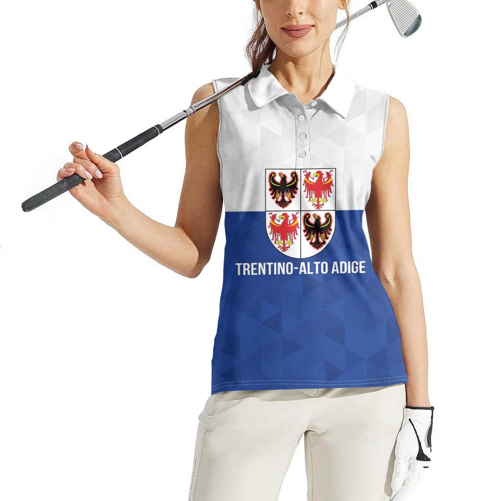 Personalized Italy Trentino-Alto Adige Women Sleeveless Polo Shirt Inspiration Flags Style
