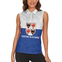 Personalized Italy Trentino-Alto Adige Women Sleeveless Polo Shirt Inspiration Flags Style
