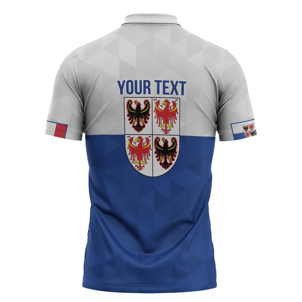 Personalized Italy Trentino-Alto Adige Zipper Polo Shirt Inspiration Flags Style - Wonder Print Shop