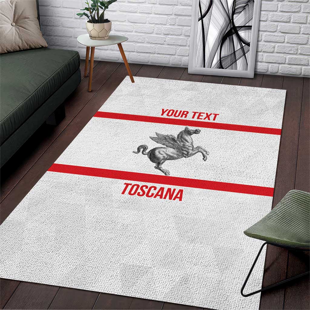 Personalized Italy Tuscany Pegasus Rampant Area Rug Inspiration Flags Style
