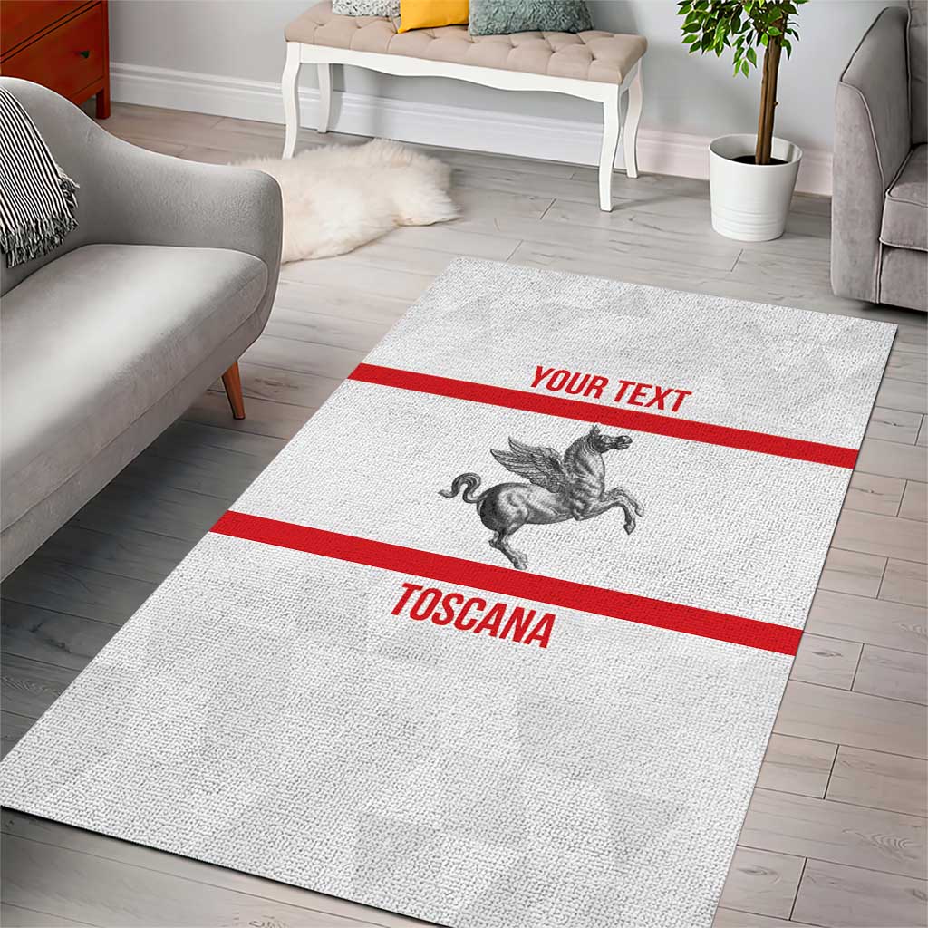 Personalized Italy Tuscany Pegasus Rampant Area Rug Inspiration Flags Style