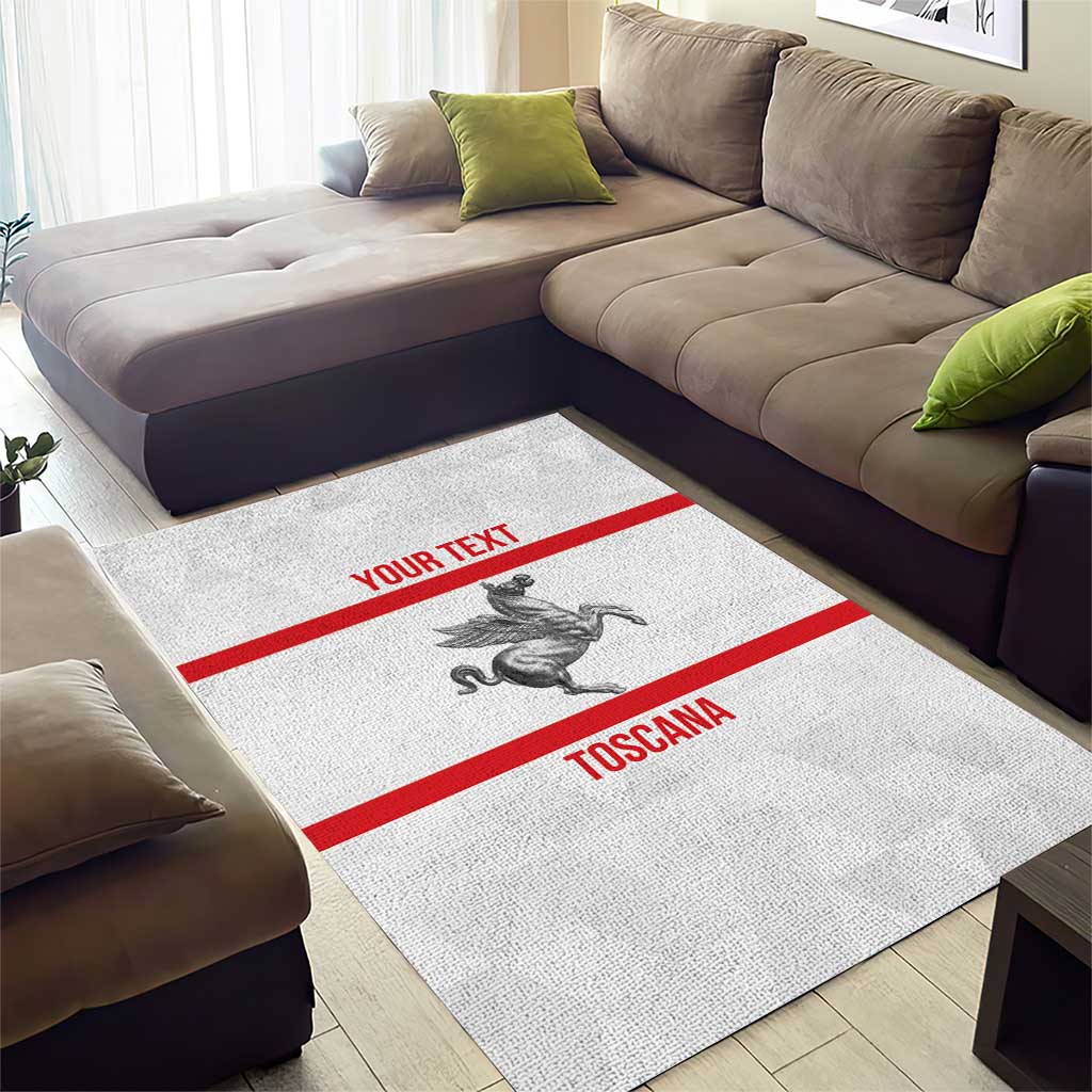 Personalized Italy Tuscany Pegasus Rampant Area Rug Inspiration Flags Style