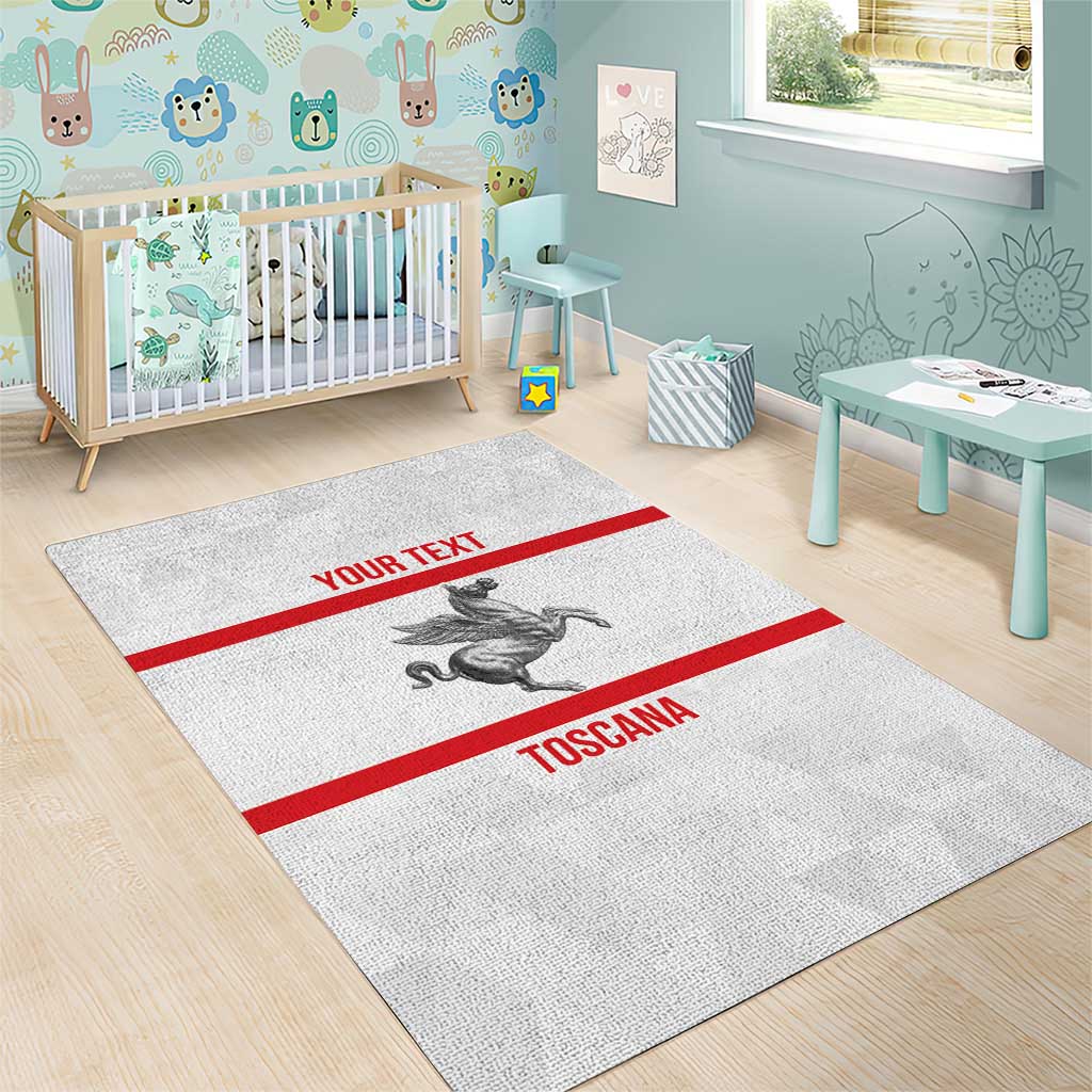 Personalized Italy Tuscany Pegasus Rampant Area Rug Inspiration Flags Style