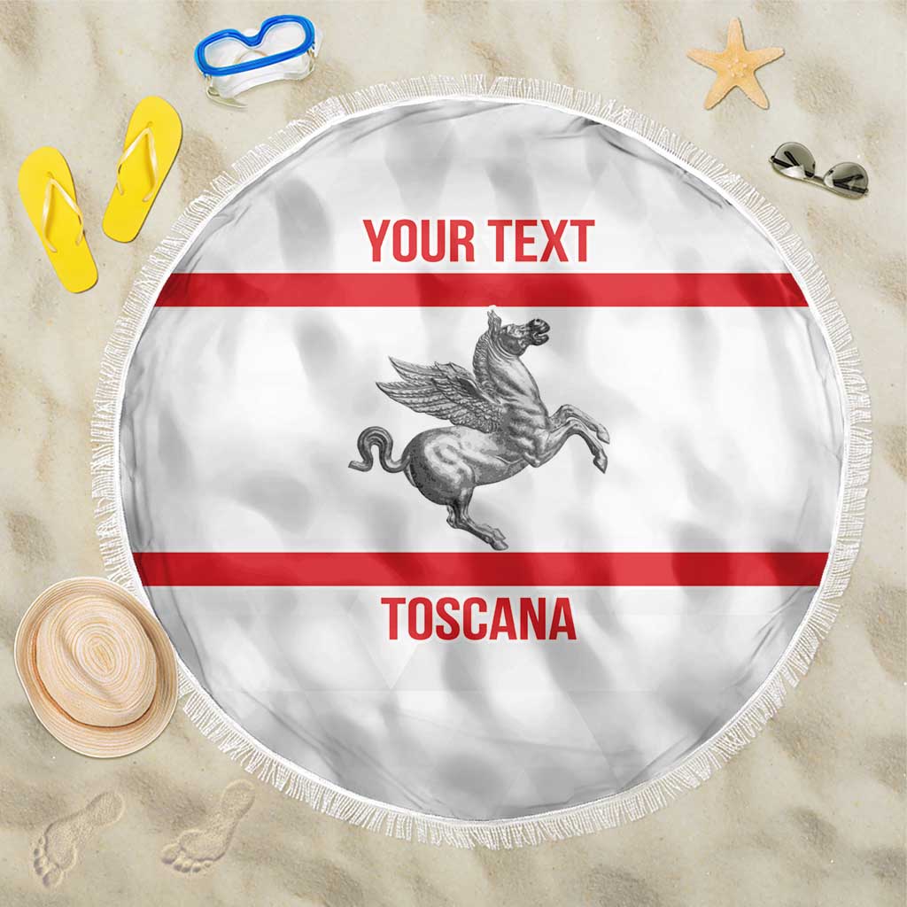 Personalized Italy Tuscany Pegasus Rampant Beach Blanket Inspiration Flags Style