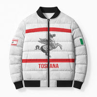 Personalized Italy Tuscany Pegasus Rampant Bomber Puffer Jacket Inspiration Flags Style - Wonder Print Shop