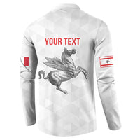 Personalized Italy Tuscany Pegasus Rampant Button Sweatshirt Inspiration Flags Style