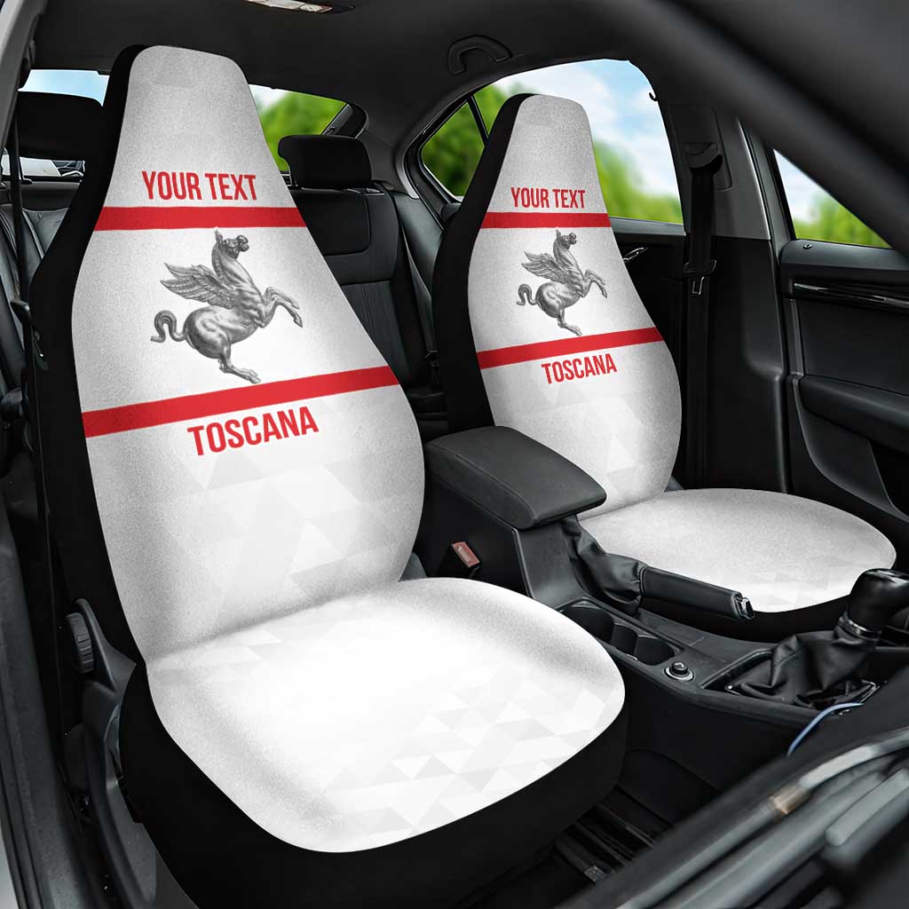 Personalized Italy Tuscany Pegasus Rampant Car Seat Cover Inspiration Flags Style