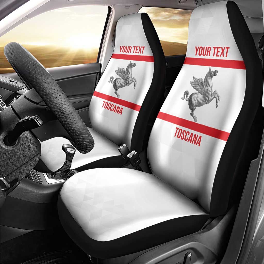 Personalized Italy Tuscany Pegasus Rampant Car Seat Cover Inspiration Flags Style