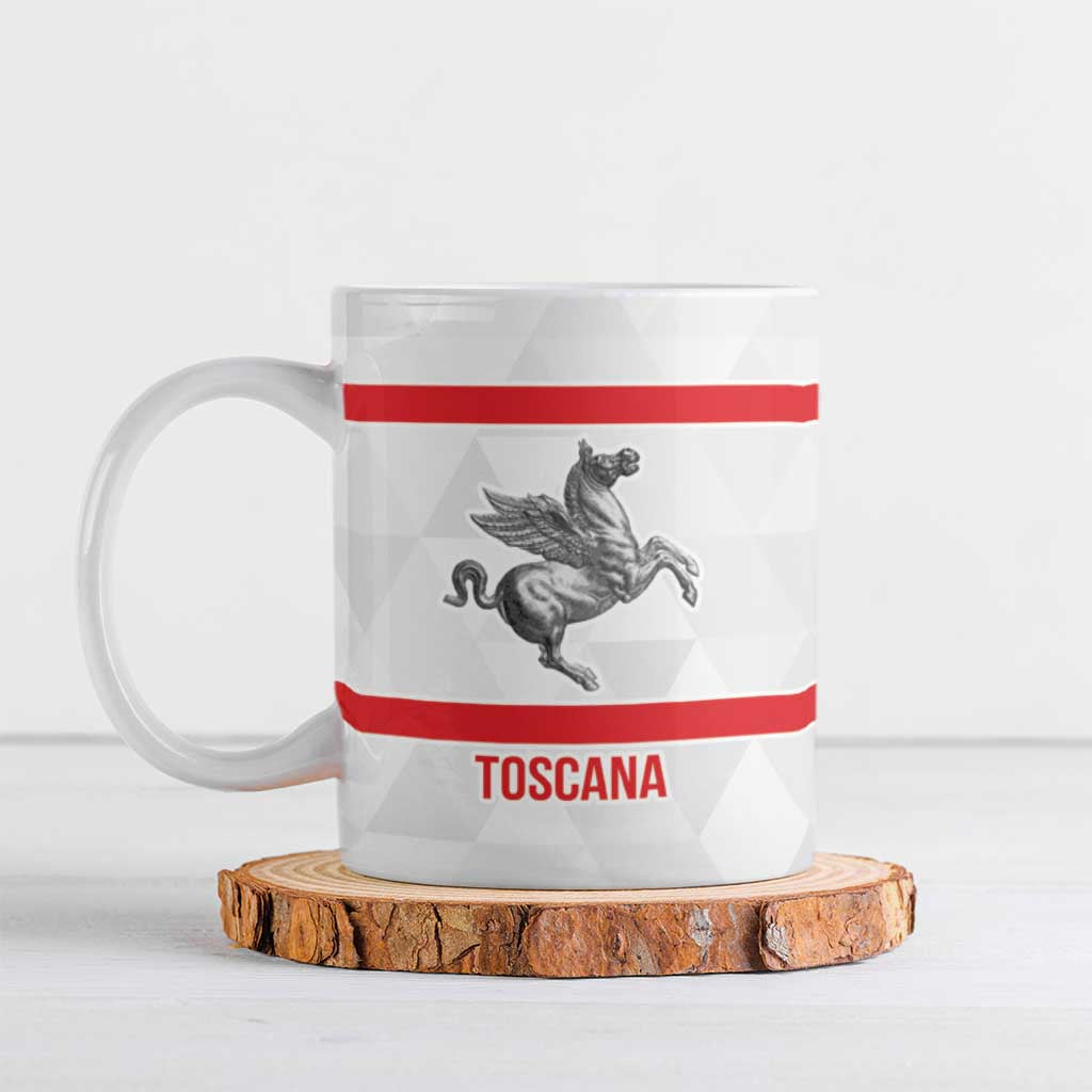 Personalized Italy Tuscany Pegasus Rampant Ceramic Mug Inspiration Flags Style - Wonder Print Shop