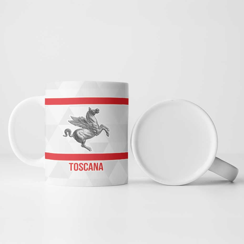 Personalized Italy Tuscany Pegasus Rampant Ceramic Mug Inspiration Flags Style - Wonder Print Shop